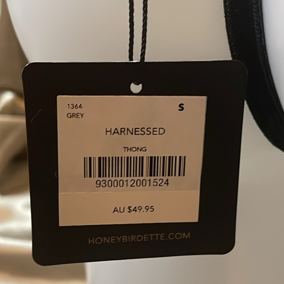 Honey Birdette Vintage Harnessed Grey 3 PC Set - Picture 10 of 11